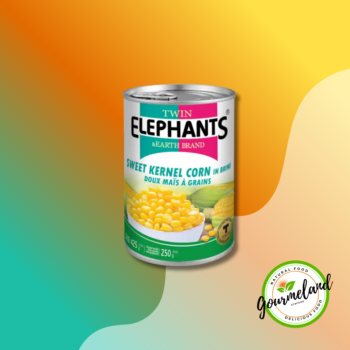 Twin Elephants & Earth Brand Sweet Kernel Corn In Brine – 425 G