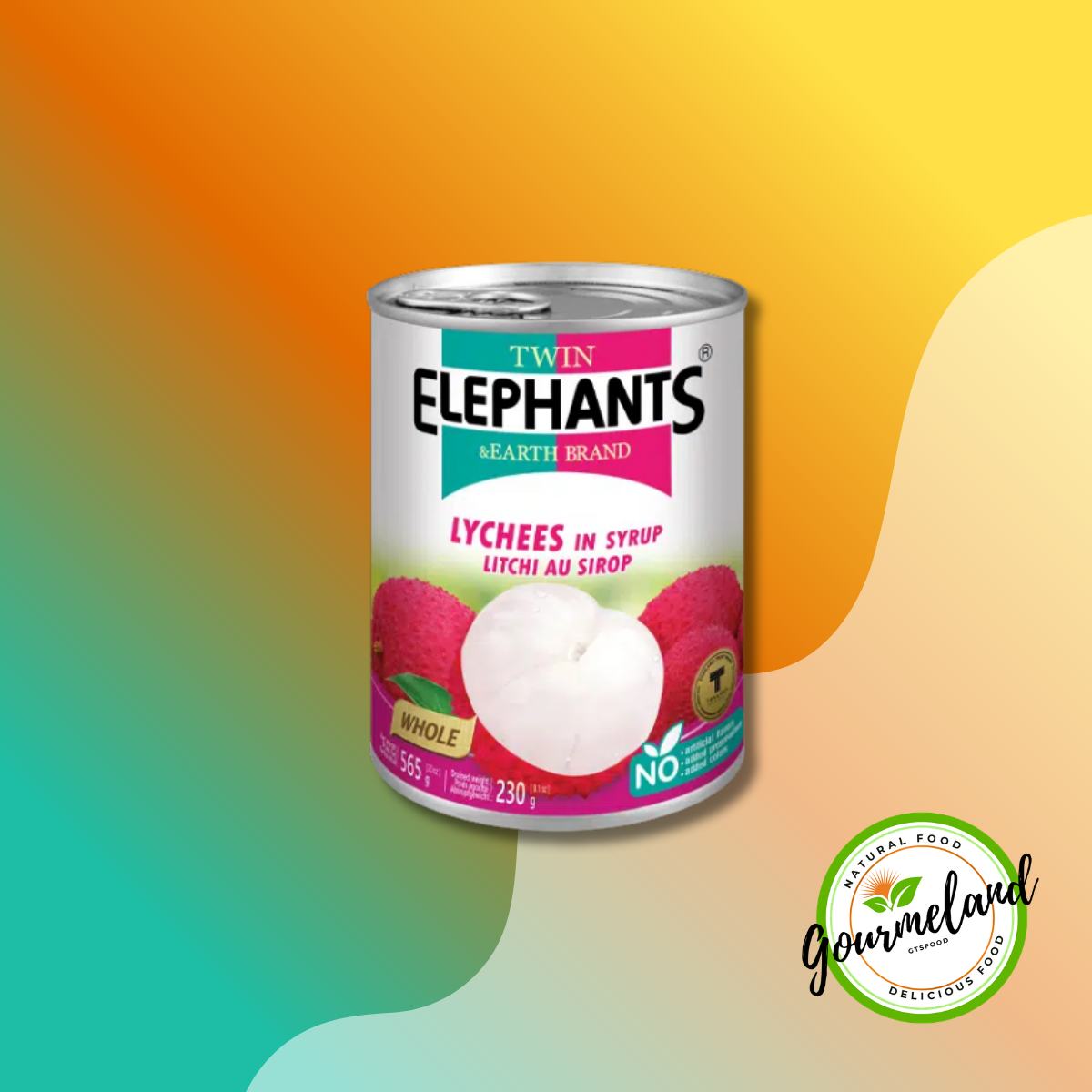 Twin Elephants & Earth Brand Lychees In Syrup – 565 G