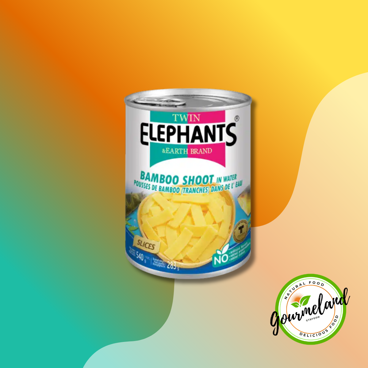 Twin Elephants & Earth Brand Bamboo Shoot In Water – 540 G
